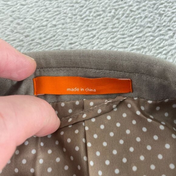 Mens Tallia 38R Gray Wool Blazer Jacket With Polka Dot Lining 0168 - Picture 2 of 11